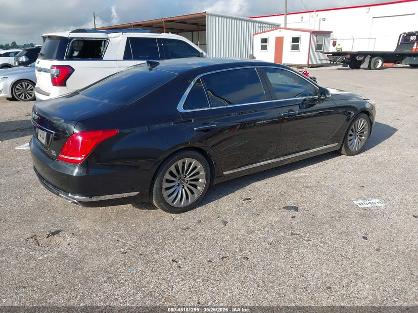 2018 Genesis G90 VIN KMHG54JH8JU040943 IAAI salvage auction — FRONT END, Original (Texas), sold $3,150 on 2026-07-29 (photo 4)