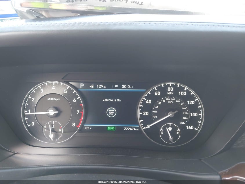 2018 Genesis G90 VIN KMHG54JH8JU040943 IAAI salvage auction — FRONT END, Original (Texas), sold $3,150 on 2026-07-29 (photo 7)