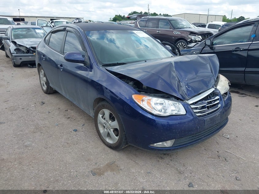 2010 Hyundai Elantra VIN KMHDU4AD5AU022905 IAAI salvage auction — FRONT END, Salvage (Texas), sold $350 on 2026-07-15 (photo 1)
