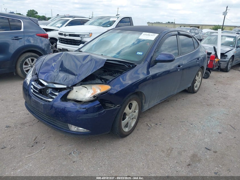 2010 Hyundai Elantra VIN KMHDU4AD5AU022905 IAAI salvage auction — FRONT END, Salvage (Texas), sold $350 on 2026-07-15 (photo 2)