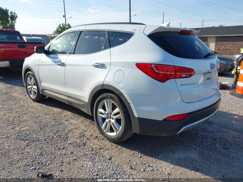 2014 Hyundai Santa fe VIN 5XYZW3LA4EG165904 IAAI salvage auction — HAIL, Salvage Title, sold $1,625 on 2026-08-03 (photo 3)