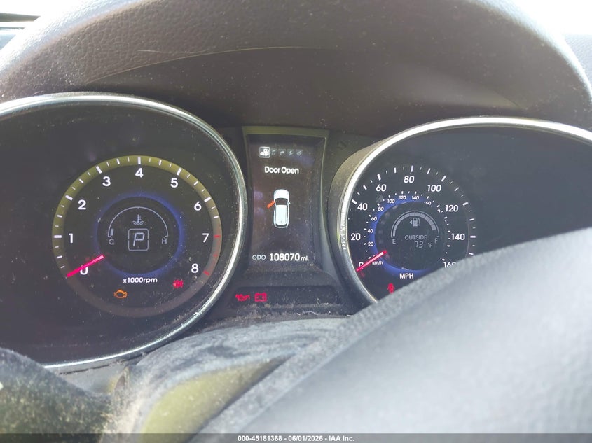 2014 Hyundai Santa fe VIN 5XYZW3LA4EG165904 IAAI salvage auction — HAIL, Salvage Title, sold $1,625 on 2026-08-03 (photo 7)