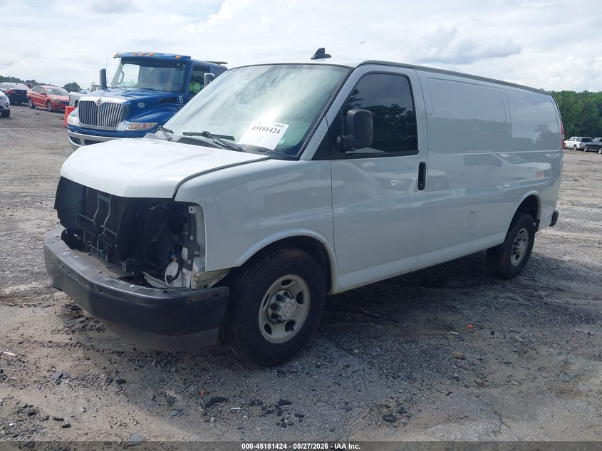 2019 Chevrolet Express VIN 1GCWGAFG1K1192011 IAAI salvage auction — FRONT END, Salvage Title, sold $1,600 on 2026-07-10 (photo 2)