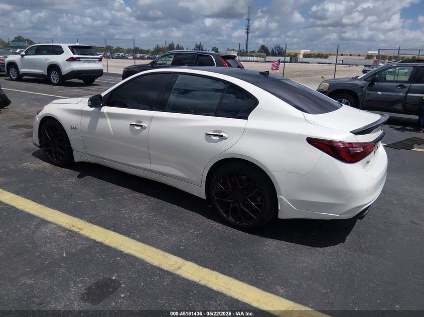 2018 Infiniti Q50 VIN JN1FV7AR4JM480039 IAAI salvage auction — THEFT, Rebuildable (Florida), sold $525 on 2026-07-30 (photo 3)