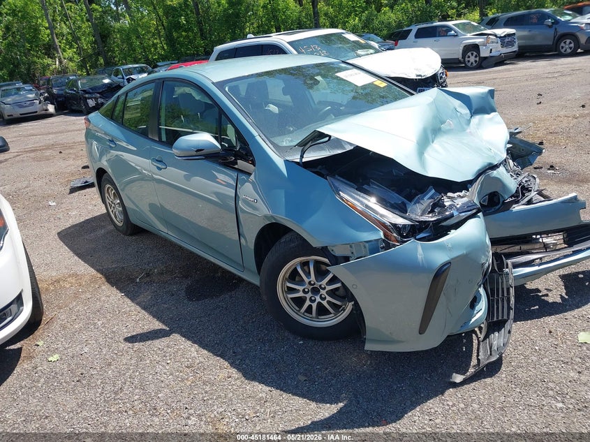 2019 Toyota Prius VIN JTDKARFU6K3096478 IAAI salvage auction — FRONT END, Salvage (Ohio), sold $2,900 on 2026-07-07 (photo 1)