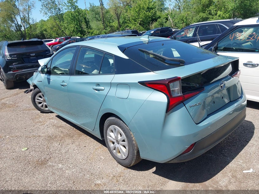 2019 Toyota Prius VIN JTDKARFU6K3096478 IAAI salvage auction — FRONT END, Salvage (Ohio), sold $2,900 on 2026-07-07 (photo 3)