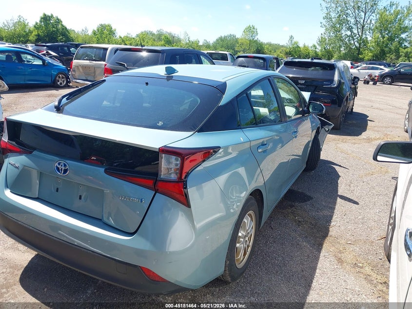 2019 Toyota Prius VIN JTDKARFU6K3096478 IAAI salvage auction — FRONT END, Salvage (Ohio), sold $2,900 on 2026-07-07 (photo 4)