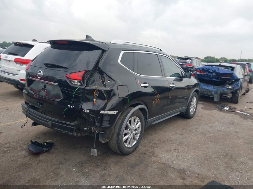 2017 Nissan Rogue VIN KNMAT2MT0HP606784 IAAI salvage auction — REAR END, Original (Texas), sold $3,700 on 2026-07-08 (photo 4)