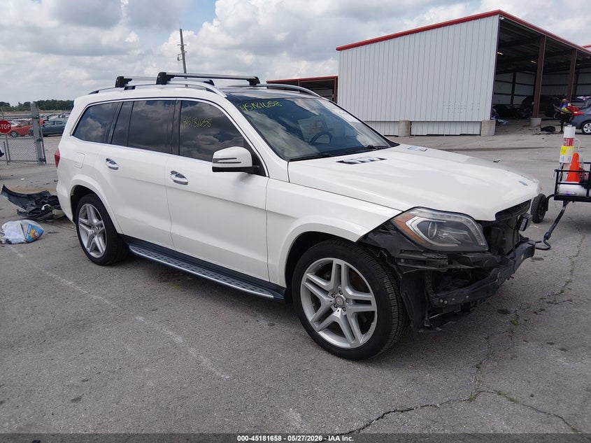 2015 Mercedes-benz Gl-klasse VIN 4JGDF7DEXFA533681 IAAI salvage auction — FRONT END, Salvage (Missouri), sold $3,400 on 2026-07-09 (photo 1)