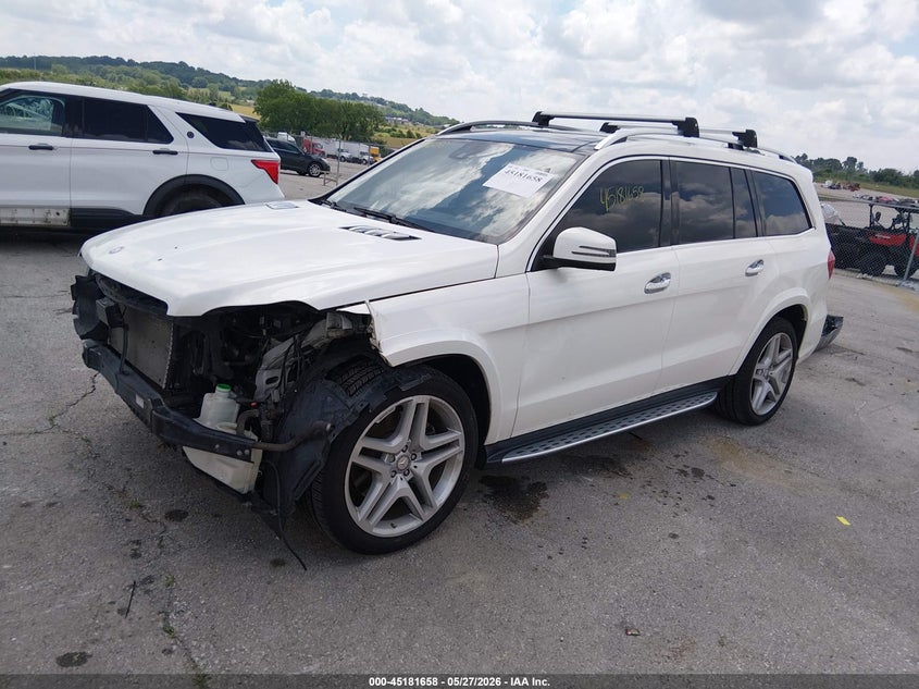 2015 Mercedes-benz Gl-klasse VIN 4JGDF7DEXFA533681 IAAI salvage auction — FRONT END, Salvage (Missouri), sold $3,400 on 2026-07-09 (photo 2)