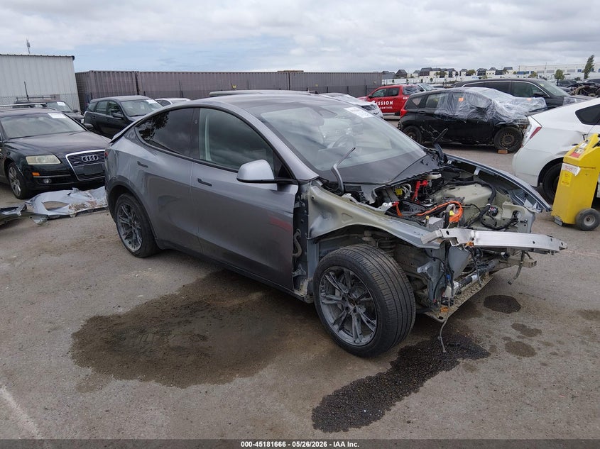 2025 Tesla Model y VIN 7SAYGDEE5SF248374 IAAI salvage auction — FRONT END, Salvage (California), sold $10,350 on 2026-07-27 (photo 1)