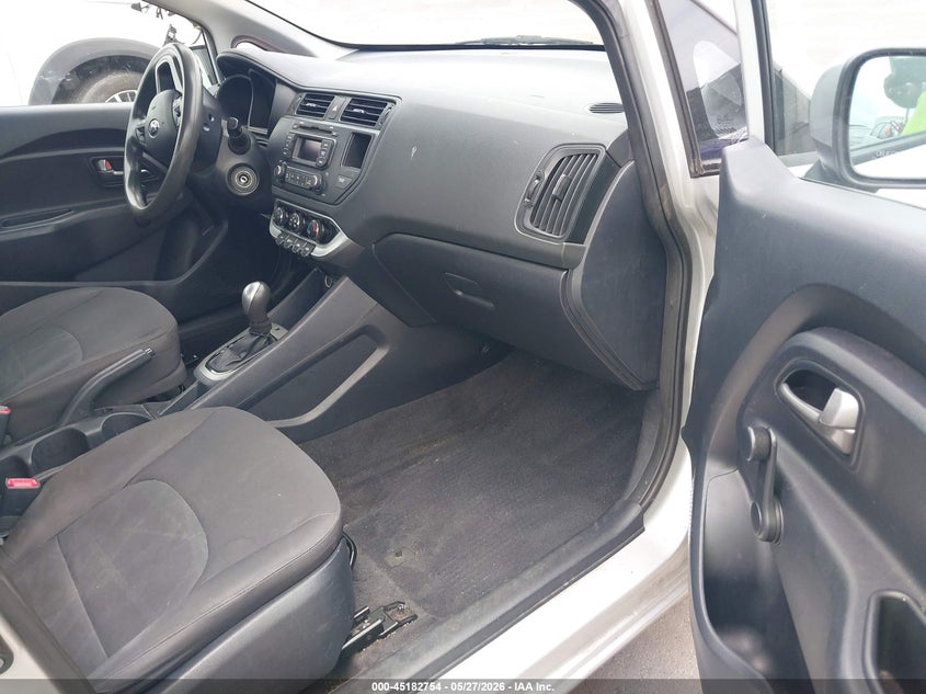 2014 Kia Rio VIN KNADM4A31E6400964 IAAI salvage auction — LEFT FRONT, Salvage (North Carolina), sold $400 on 2026-07-08 (photo 5)