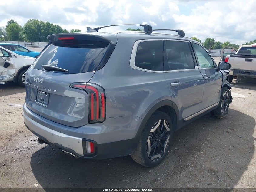 2024 Kia Telluride VIN 5XYP34GC4RG520030 IAAI salvage auction — RIGHT FRONT, Salvage (Arkansas), sold $10,600 on 2026-07-29 (photo 4)