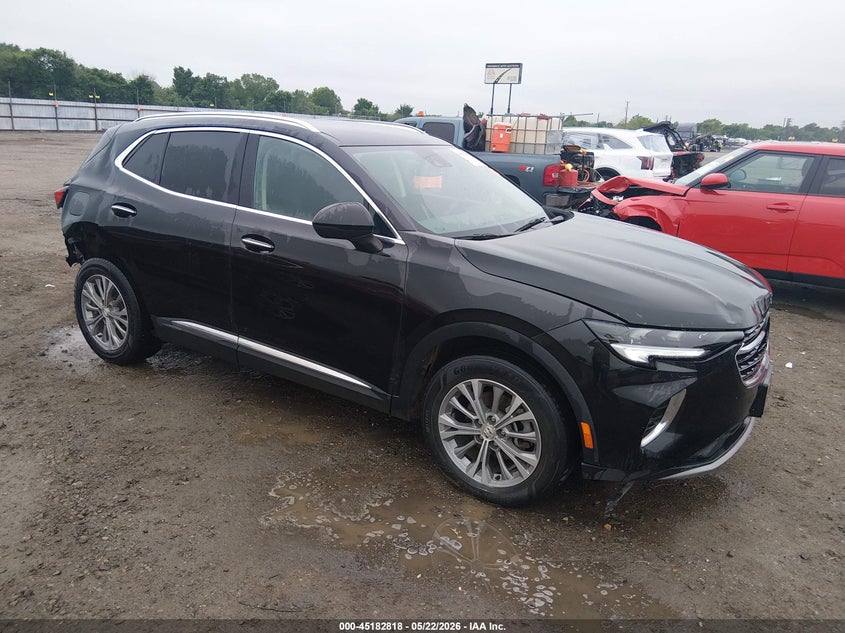 2023 Buick Envision VIN LRBFZMR4XPD164225 IAAI salvage auction — FRONT & REAR, Salvage (Arkansas), sold $3,000 on 2026-07-08 (photo 1)