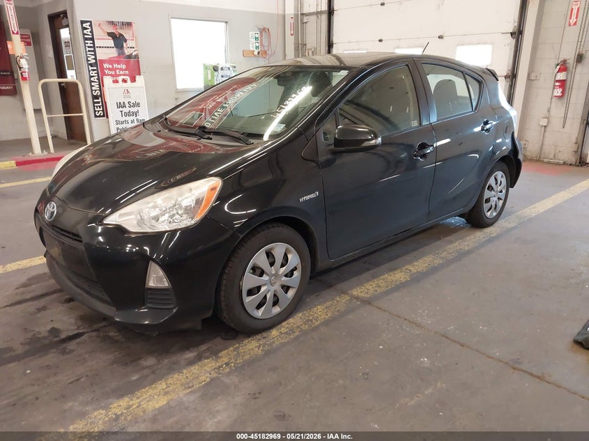 2012 Toyota Prius c VIN JTDKDTB38C1016273 IAAI salvage auction — REAR END, Salvage (Oregon), sold $1,750 on 2026-07-08 (photo 2)