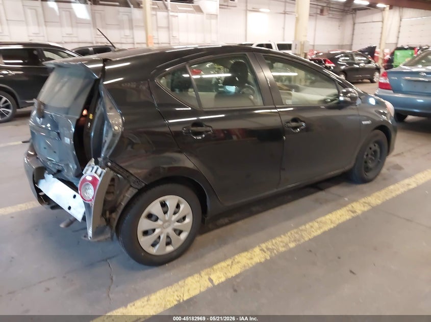 2012 Toyota Prius c VIN JTDKDTB38C1016273 IAAI salvage auction — REAR END, Salvage (Oregon), sold $1,750 on 2026-07-08 (photo 4)
