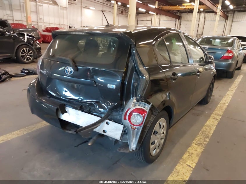 2012 Toyota Prius c VIN JTDKDTB38C1016273 IAAI salvage auction — REAR END, Salvage (Oregon), sold $1,750 on 2026-07-08 (photo 6)