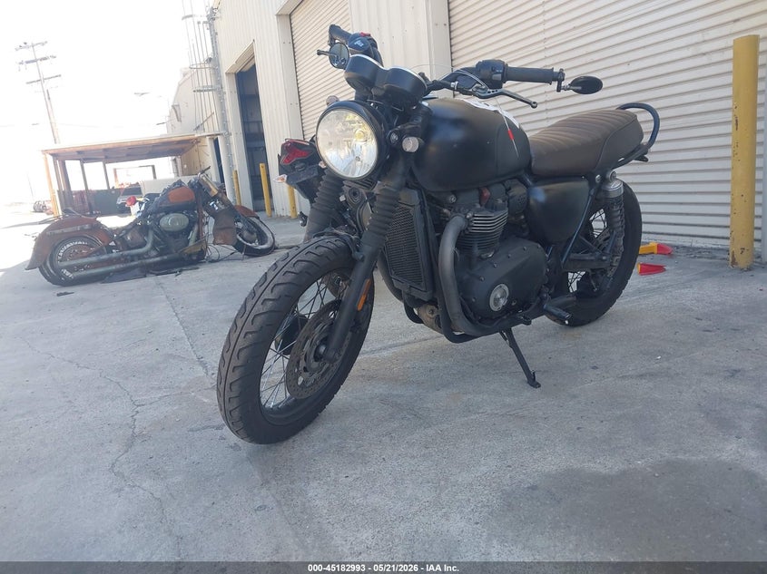 2017 Triumph motorcycle Bonneville VIN SMTD10GN7HT803173 IAAI salvage auction — FRONT END, Salvage (California), sold $550 on 2026-07-14 (photo 2)