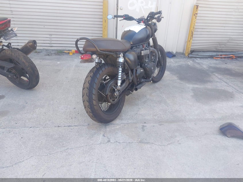 2017 Triumph motorcycle Bonneville VIN SMTD10GN7HT803173 IAAI salvage auction — FRONT END, Salvage (California), sold $550 on 2026-07-14 (photo 4)
