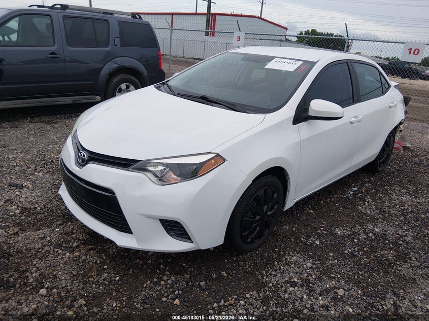 2016 Toyota Corolla VIN 5YFBURHE9GP422382 IAAI salvage auction — REAR END, Salvage (Louisiana), sold $2,350 on 2026-08-01 (photo 2)