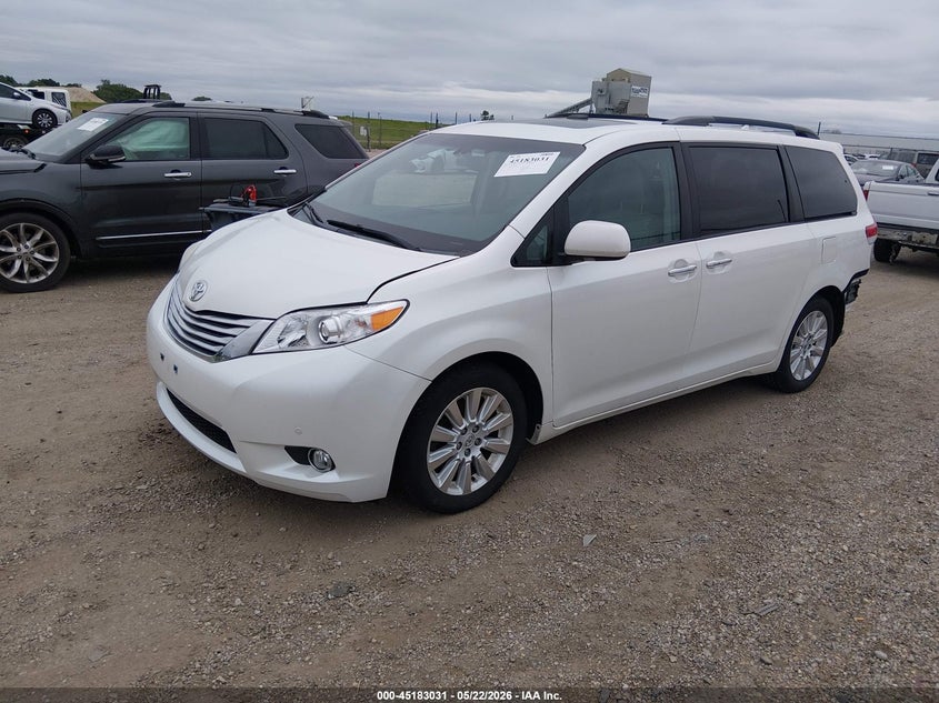 2012 Toyota Sienna VIN 5TDDK3DC2CS035724 IAAI salvage auction — REAR END, Salvage (Illinois), sold $3,350 on 2026-07-29 (photo 2)