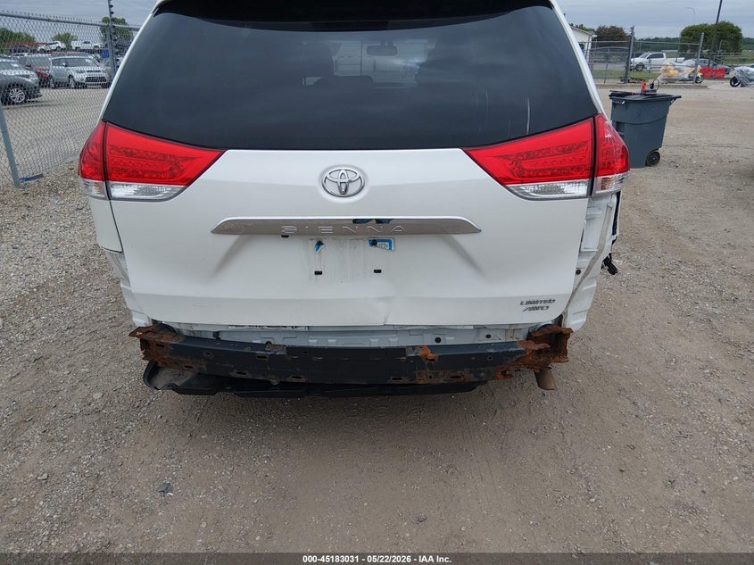 2012 Toyota Sienna VIN 5TDDK3DC2CS035724 IAAI salvage auction — REAR END, Salvage (Illinois), sold $3,350 on 2026-07-29 (photo 6)