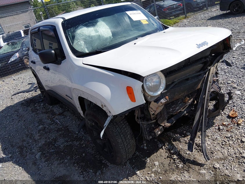 2018 Jeep Renegade VIN ZACCJBAB0JPJ36966 IAAI salvage auction — FRONT END, Salvage (West Virginia), sold $150 on 2026-07-15 (photo 1)