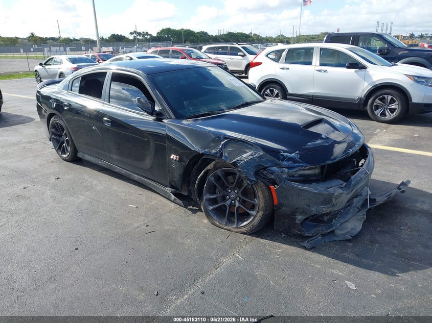 2021 Dodge Charger VIN 2C3CDXGJ2MH600629 IAAI salvage auction — THEFT, Rebuildable (Florida), sold $8,100 on 2026-08-02 (photo 1)