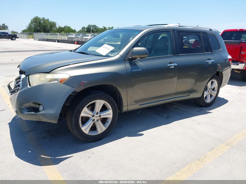 2008 Toyota Highlander VIN JTEES42A582039904 IAAI salvage auction — FRONT & REAR, Salvage (Texas), sold $1,250 on 2026-07-23 (photo 2)