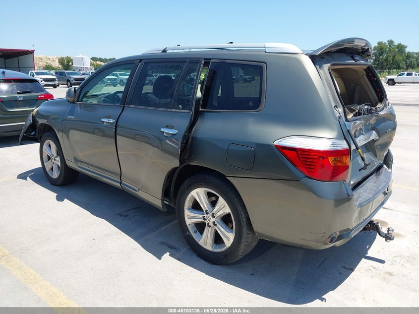 2008 Toyota Highlander VIN JTEES42A582039904 IAAI salvage auction — FRONT & REAR, Salvage (Texas), sold $1,250 on 2026-07-23 (photo 3)