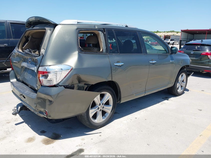 2008 Toyota Highlander VIN JTEES42A582039904 IAAI salvage auction — FRONT & REAR, Salvage (Texas), sold $1,250 on 2026-07-23 (photo 4)