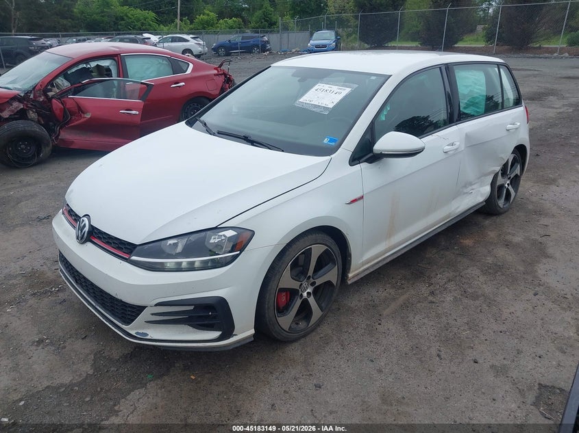 2019 Volkswagen Golf gti VIN 3VW6T7AUXKM002749 IAAI salvage auction — RIGHT FRONT, Salvage (Virginia), sold $3,750 on 2026-07-07 (photo 2)