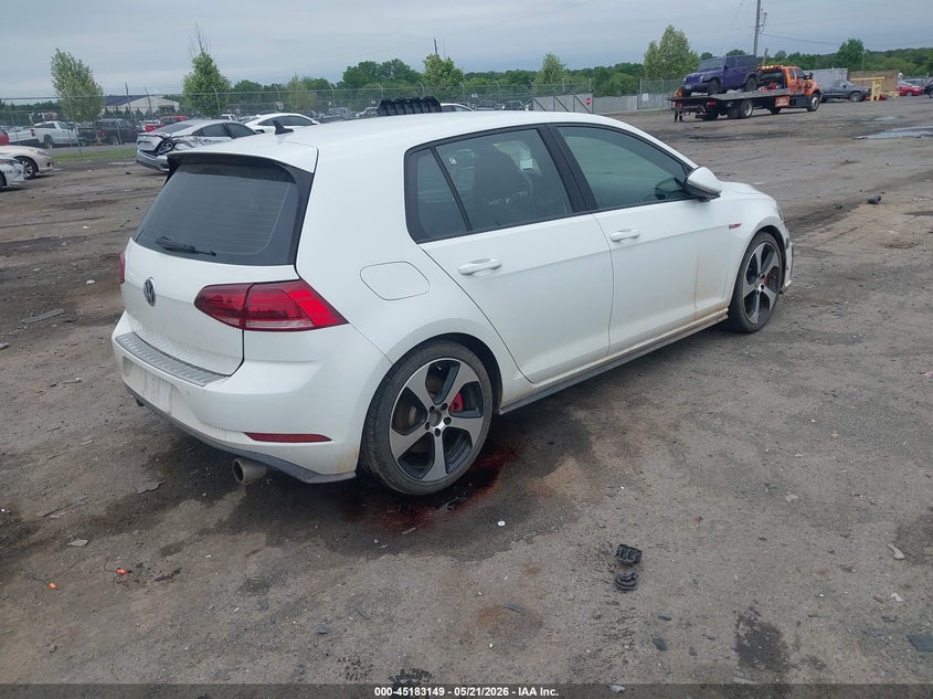 2019 Volkswagen Golf gti VIN 3VW6T7AUXKM002749 IAAI salvage auction — RIGHT FRONT, Salvage (Virginia), sold $3,750 on 2026-07-07 (photo 4)