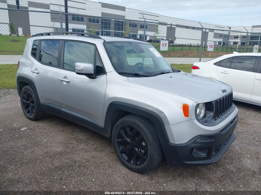 2017 Jeep Renegade VIN ZACCJABH9HPF32520 IAAI salvage auction — HAIL, Original (Texas), sold $3,500 on 2026-07-28 (photo 1)