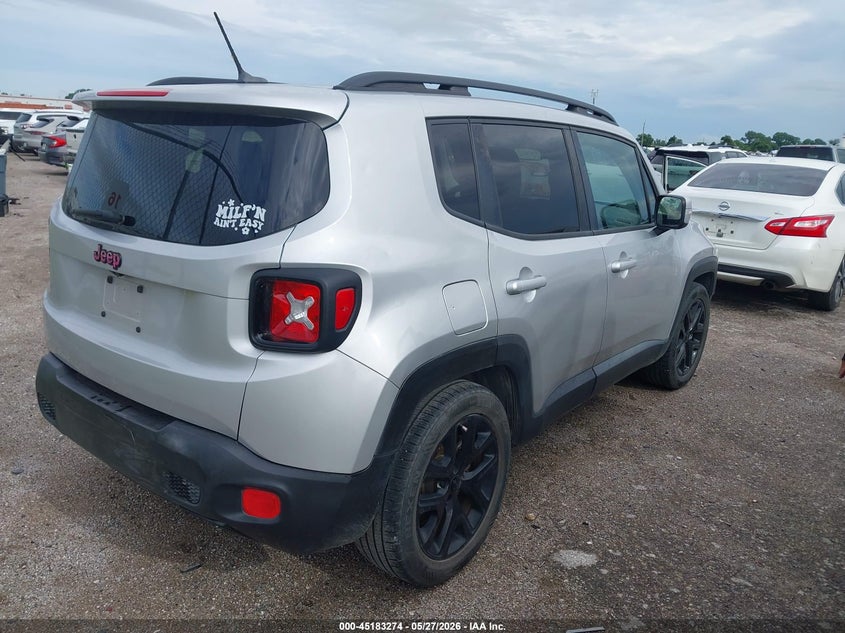 2017 Jeep Renegade VIN ZACCJABH9HPF32520 IAAI salvage auction — HAIL, Original (Texas), sold $3,500 on 2026-07-28 (photo 4)