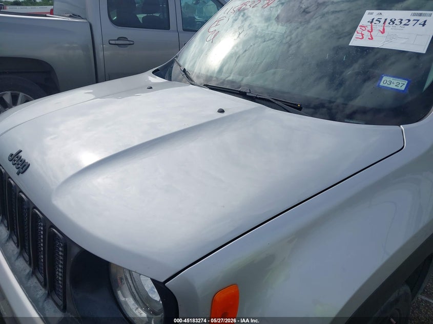 2017 Jeep Renegade VIN ZACCJABH9HPF32520 IAAI salvage auction — HAIL, Original (Texas), sold $3,500 on 2026-07-28 (photo 6)