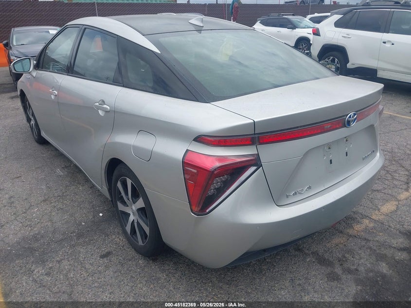 2017 Toyota Mirai VIN JTDBVRBD1HA002344 IAAI salvage auction — FRONT END, Salvage (California), sold $1,000 on 2026-07-05 (photo 3)