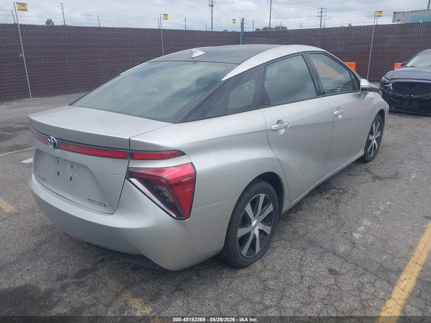 2017 Toyota Mirai VIN JTDBVRBD1HA002344 IAAI salvage auction — FRONT END, Salvage (California), sold $1,000 on 2026-07-05 (photo 4)