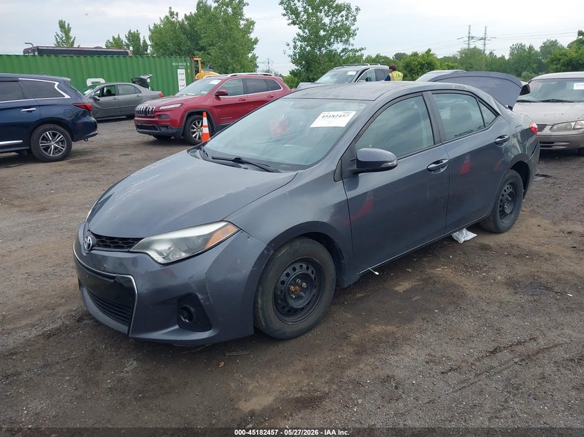 2015 Toyota Corolla VIN 5YFBURHE5FP332838 IAAI salvage auction — FRONT & REAR, Salvage Title, sold $2,550 on 2026-07-13 (photo 2)