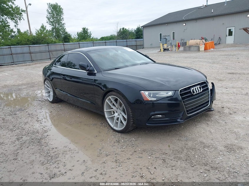2013 Audi A5 VIN WAURFAFRXDA034168 IAAI salvage auction — LEFT FRONT, Salvage (Ohio), sold $1,750 on 2026-07-17 (photo 1)