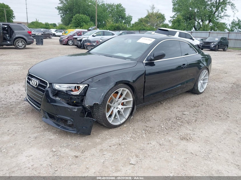 2013 Audi A5 VIN WAURFAFRXDA034168 IAAI salvage auction — LEFT FRONT, Salvage (Ohio), sold $1,750 on 2026-07-17 (photo 2)