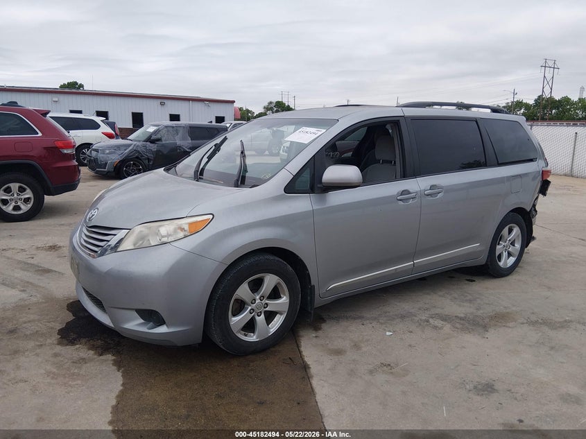 2016 Toyota Sienna VIN 5TDKK3DC4GS717887 IAAI salvage auction — REAR END, Salvage (Ohio), sold $25 on 2026-07-28 (photo 2)