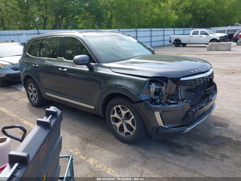 2022 Kia Telluride VIN 5XYP3DHCXNG251556 IAAI salvage auction — FRONT END, Clear (Michigan), sold $10,250 on 2026-07-13 (photo 1)