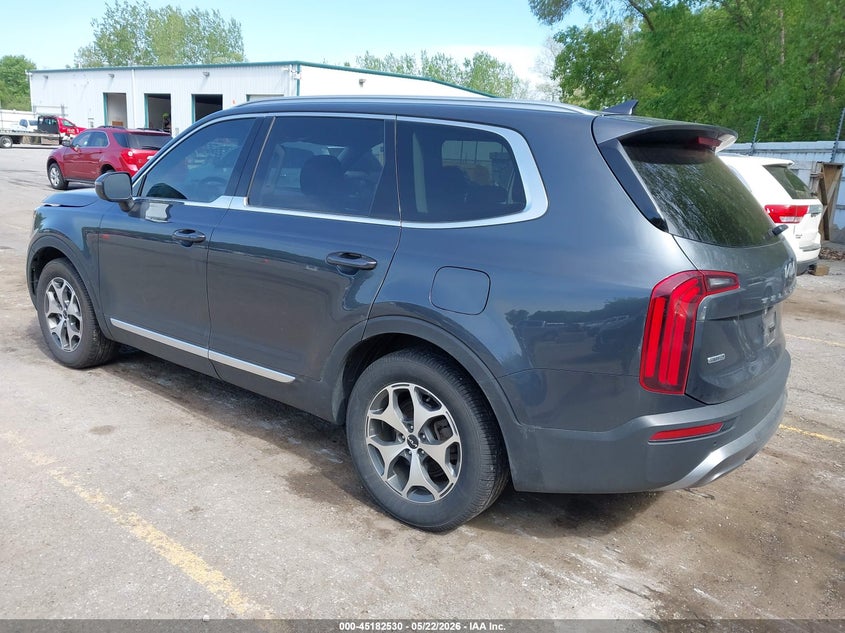 2022 Kia Telluride VIN 5XYP3DHCXNG251556 IAAI salvage auction — FRONT END, Clear (Michigan), sold $10,250 on 2026-07-13 (photo 3)