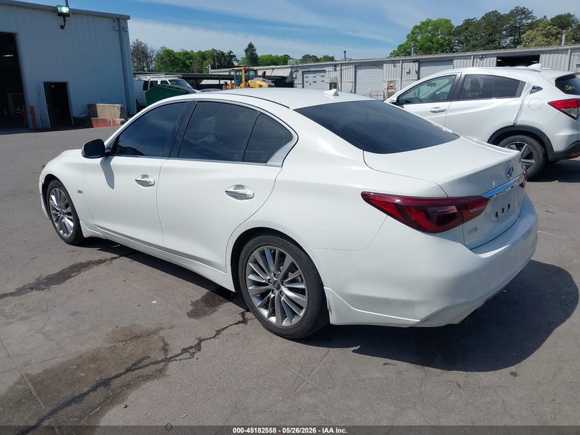 2019 Infiniti Q50 VIN JN1EV7AR8KM556522 IAAI salvage auction — FRONT END, Mv-907A (New York), sold $4,550 on 2026-08-01 (photo 3)