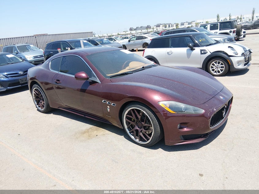 2012 Maserati Granturismo VIN ZAM45KLA6C0065129 IAAI salvage auction — LEFT SIDE, Salvage (California), sold $5,575 on 2026-07-29 (photo 1)