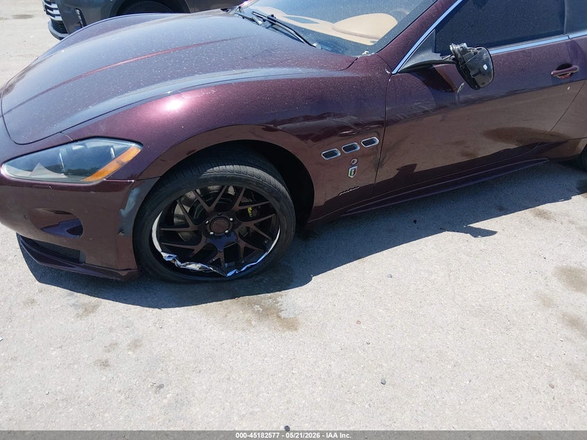 2012 Maserati Granturismo VIN ZAM45KLA6C0065129 IAAI salvage auction — LEFT SIDE, Salvage (California), sold $5,575 on 2026-07-29 (photo 6)