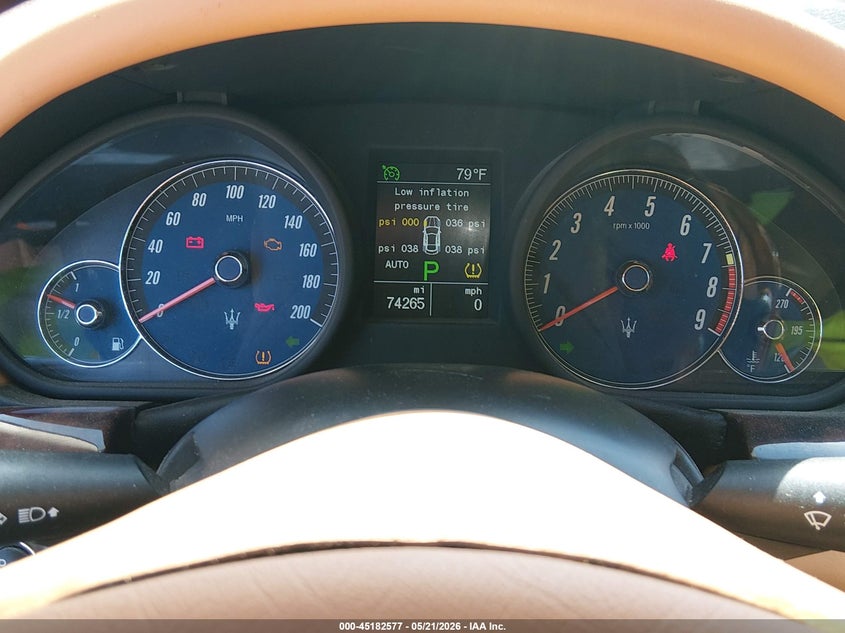 2012 Maserati Granturismo VIN ZAM45KLA6C0065129 IAAI salvage auction — LEFT SIDE, Salvage (California), sold $5,575 on 2026-07-29 (photo 7)