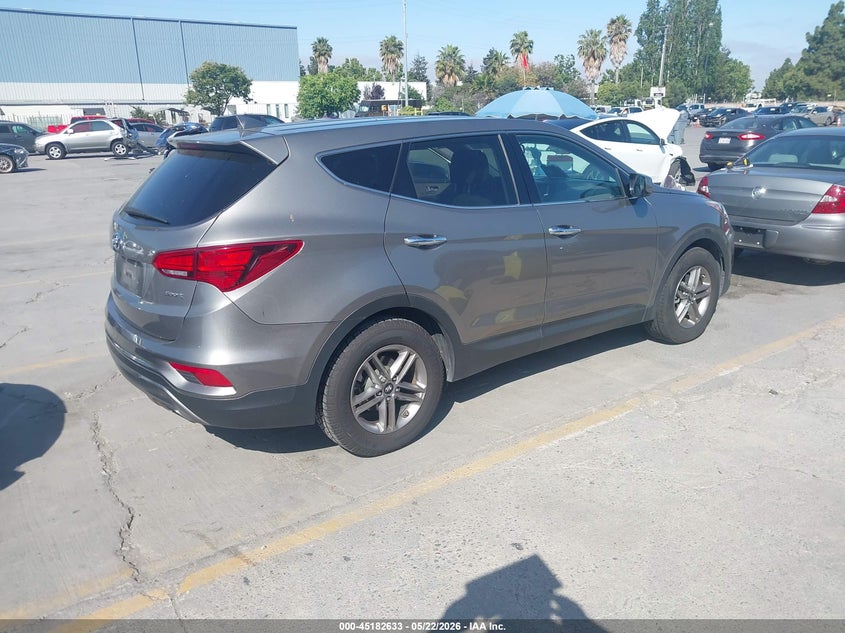 2017 Hyundai Santa fe VIN 5XYZT3LB9HG419399 IAAI salvage auction — SIDE, Salvage (California), sold $2,800 on 2026-07-13 (photo 4)