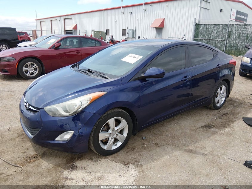 2013 Hyundai Elantra VIN 5NPDH4AE3DH275981 IAAI salvage auction — HAIL, Clear (Kansas), sold $1,200 on 2026-07-10 (photo 2)